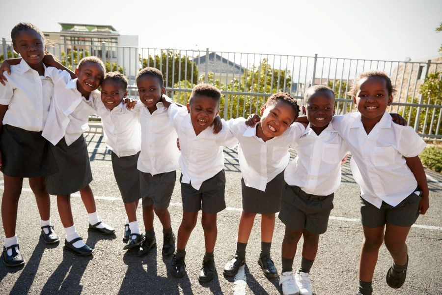 School kids in Africa